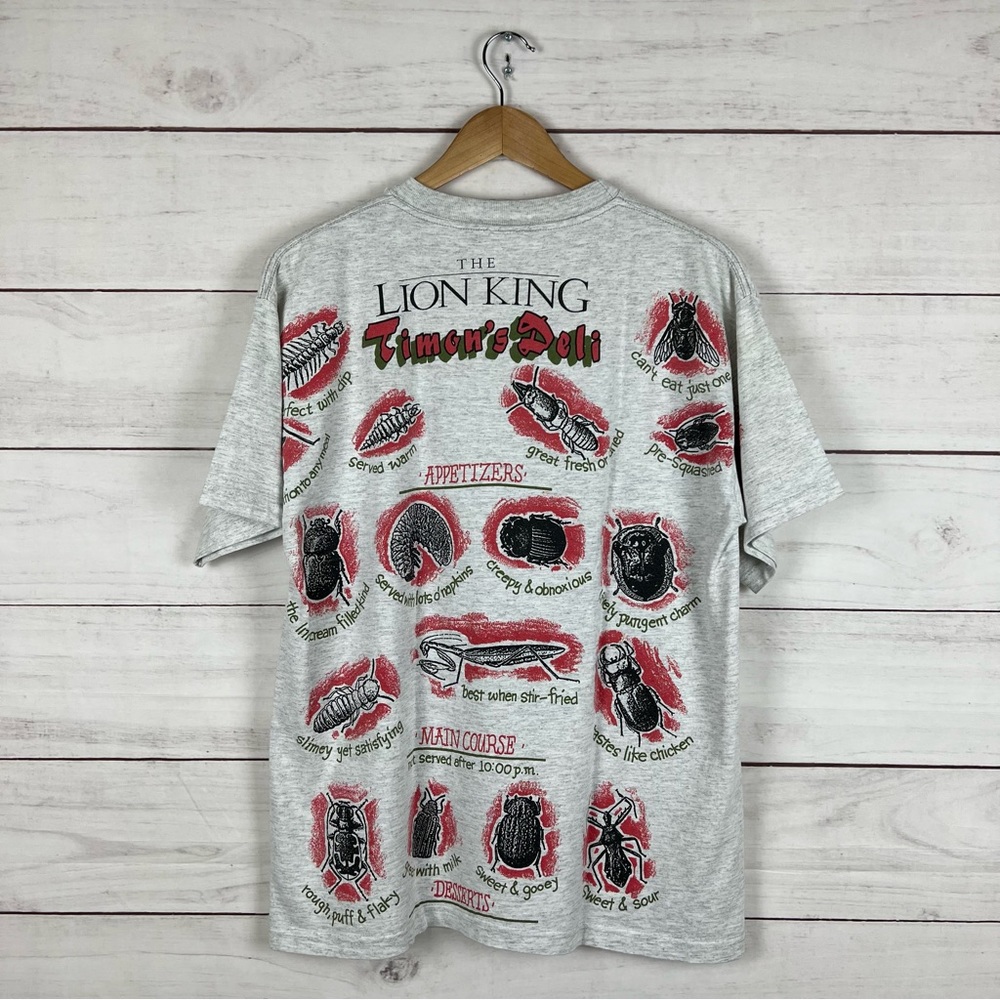 RARE Vintage 90s Disney Lion King Movie Timons Deli T Shirt Large